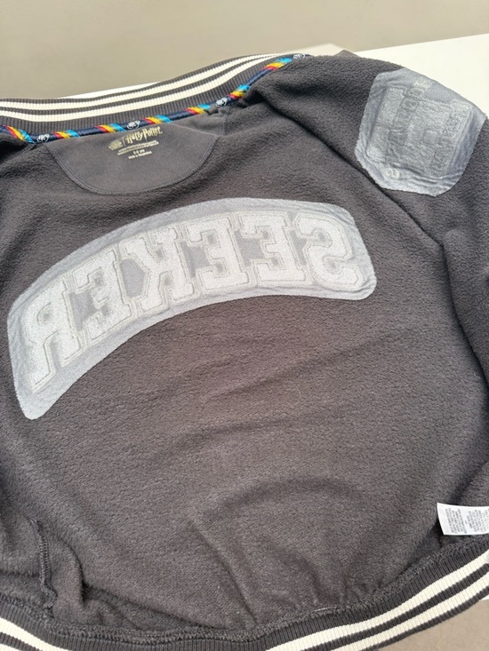 Harry Potter Black and White Hogwarts Alumni Varsity Jacket, Letterman, Bomber - Picture 2 of 12